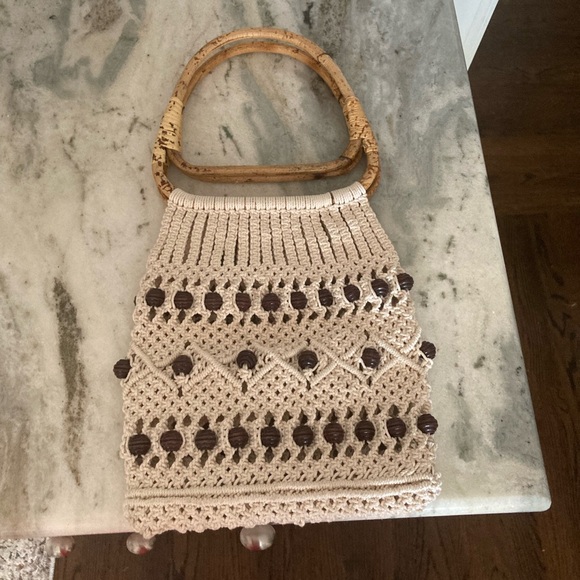 Handmade Macrame Crochet Beaded Bag - Picture 9 of 9